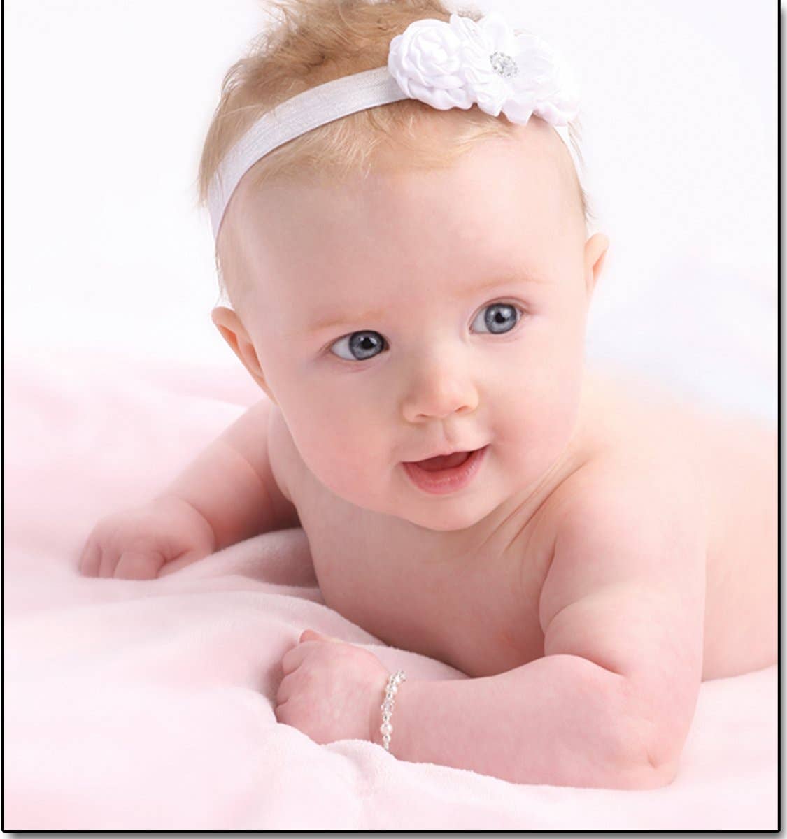 Hope Girls Sterling Silver Pearl Baby Gift & Kids Bracelet